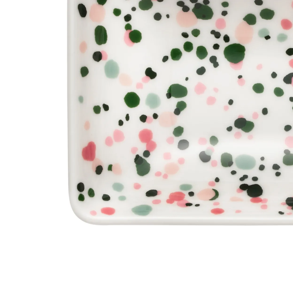 A7 lautanen 7x10cm Helle pinkki-vihreä