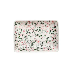 A6 lautanen 10x15cm Helle pinkki-vihreä