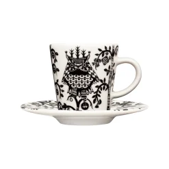 Espressokuppi 0,1L & vati 11cm musta