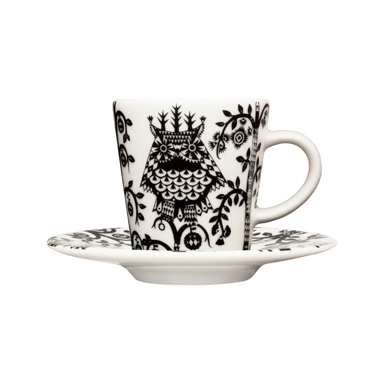 Espressokuppi 0,1L & vati 11cm musta