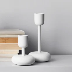 Kynttilänjalka valkoinen 107+183mm 2-kpl