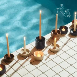 Kynttilänjalka 11x3,5 cm ruskea