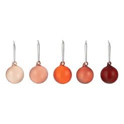 Lasipallo 40mm punainen 5kpl