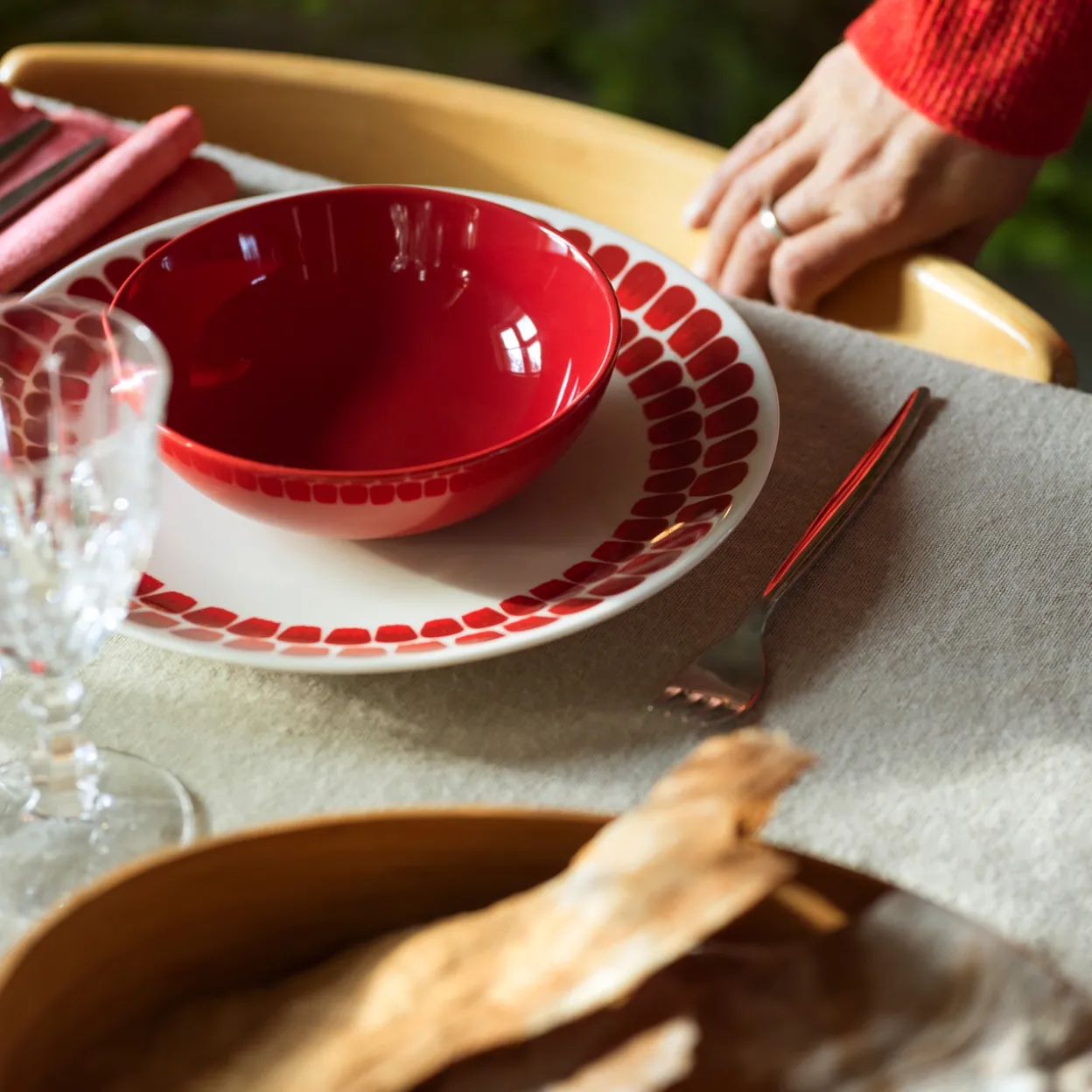 Lautanen 26cm punainen