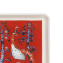 Lautanen neliö 12x12cm punainen