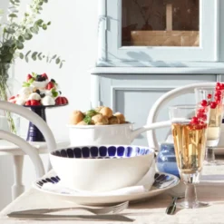 Lautanen syvä 18cm koboltti