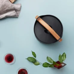 Puinen kahva valurautapadalle 3,0L