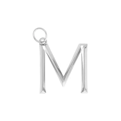 Riipus kirjain M 5cm metalli