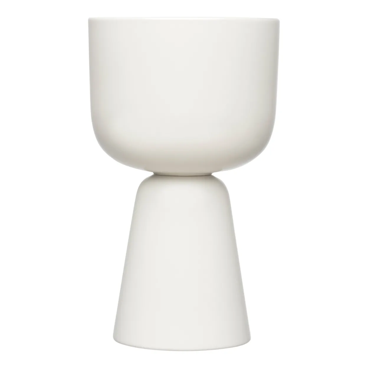 Ruukku valkoinen jalallinen S korkea